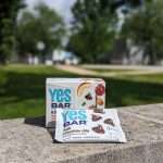 YES Bar Dark chocolate chip with cinnamon and vanilla cookie bar packaging
