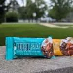 Fulfill chocolate salted caramel and chocolate peanut caramel packaging